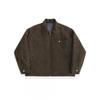 Unisex Winter Suede Fleece-Lined Cotton Puffer Jacket Oversized Fit Warm Casual Coat Men Women