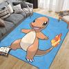 Charmander Pokemon2 Square Area Rug, Non-Slip Floor Mat for Living Room, Perfect Gift for Pokemon Fans