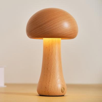 1 Stück dimmbares USB-Pilz-Nachtlicht mit Berührungssensor – Kabellose Nachttischlampe mit USB-Aufladung für Heimdekoration und Weihnachtsgeschenk