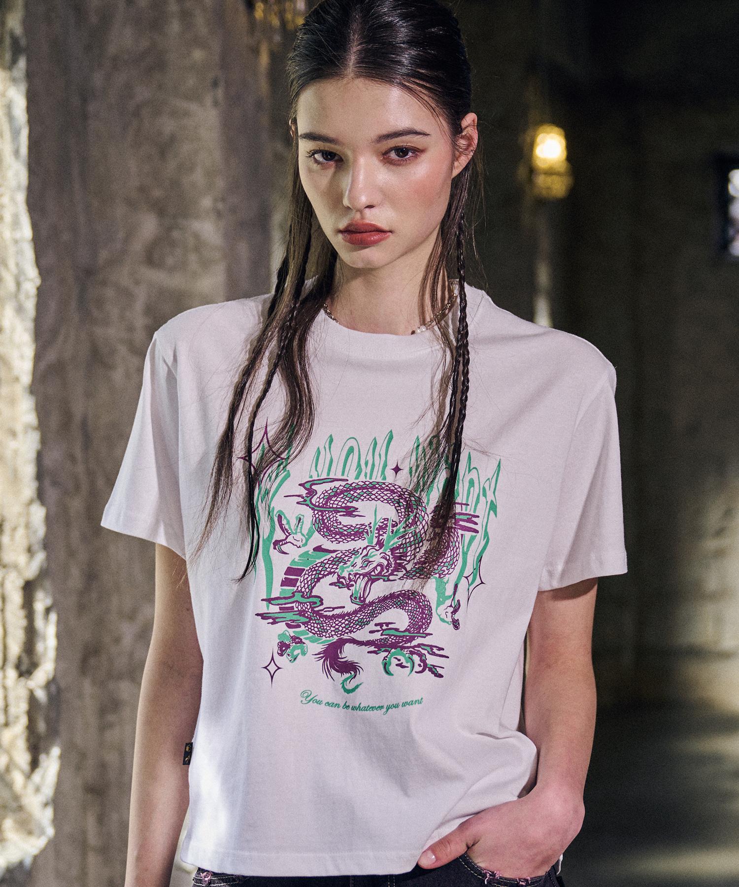 If You Want If Dragon Tee White White/One
