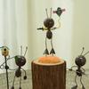 Reading Ant Metal Ant Ornament Garden Art Ant Miniature Sculpture Mini Figurine Miniature