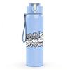 1PC Cute Group Cartoon Character Print 750ml Color Plastic Sports Water Bottle Leakproof Flip Straw Lid Suitable for Sports Office Home Use