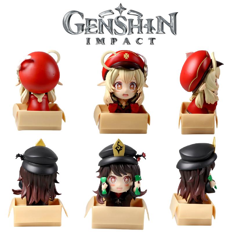 Impact Genshin Klee Hutao Pvc Figure Model Display Toy Collection Home Car Decor