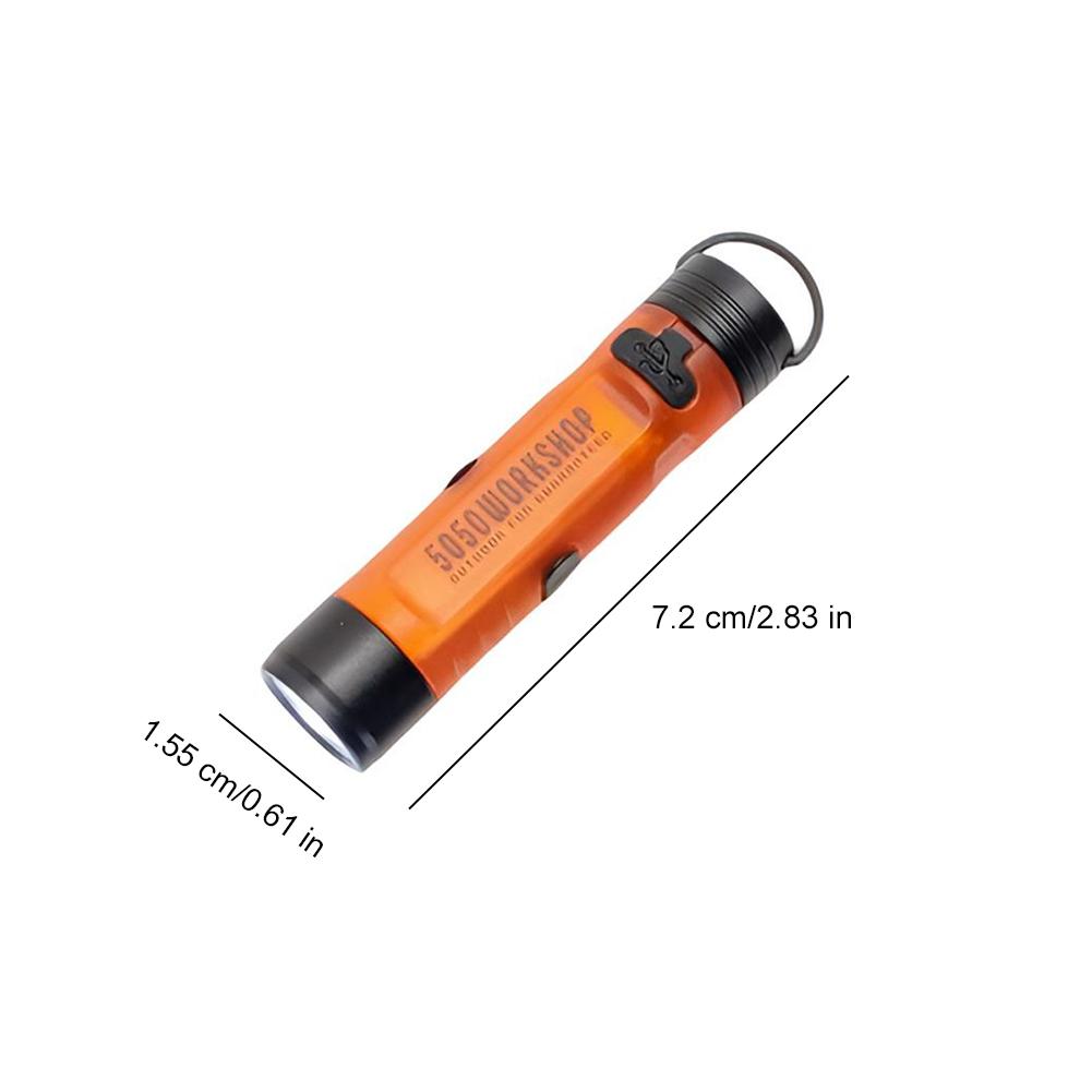 Mini Led Flashlight For Disaster Relief Long Endurance Emergency Pocket Light With Key Clip Small Outdoor Survival Lamp