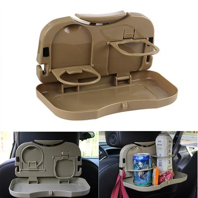 Table pliante de voiture Auto Plateau pour boissons et nourriture Porte-gobelet de voiture Support Support Bureau Table pour siège arrière de voiture