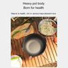Cast Iron Dutch Oven With Wooden Cover Flat Bottom Design Single Non-coated Non-stick Pan Cast Iron Dutch Oven For Outdoor