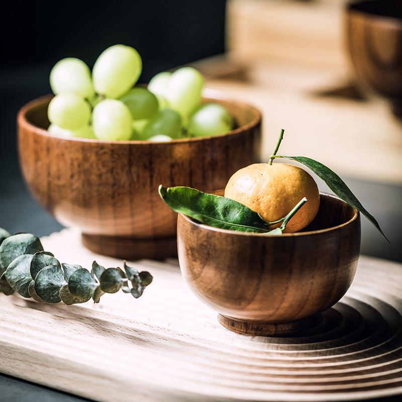 Handcrafted Japanese Zelkova Wood Bowl, Elegant Wooden Dining Bowl, Authentic Rustic Wooden Soup Bowl for Home Use