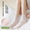 5 Pairs of Women's Spring and Summer Pure Cotton Deodorant Breathable Mesh Student Sports Tube Socks