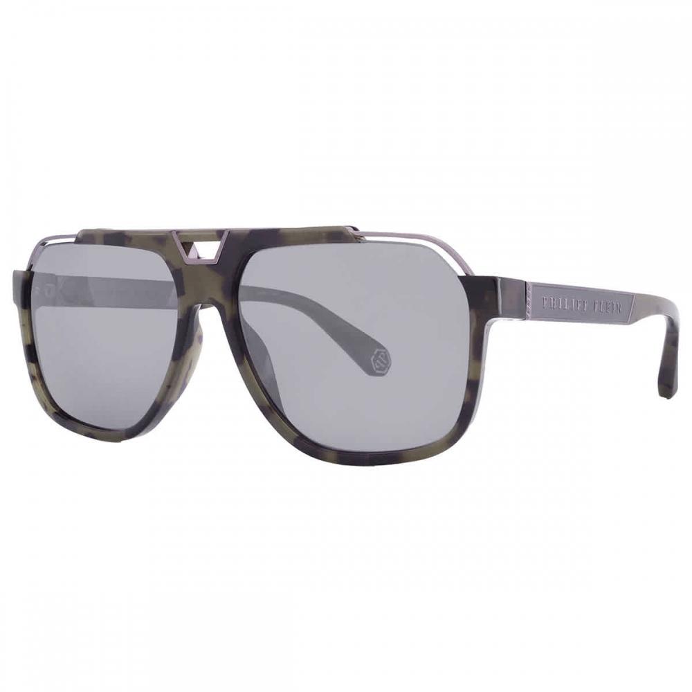 Philipp Plein Grey Navigator Men S SunglaSSeS Spp046m 92ix 61 Multi