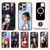 Schöne Selena G-Gomez Handyhülle Für iPhone17,16,15,14,13,12,11 Plus,Pro Max Magnetisch Für Magsafe Kabelloses Laden