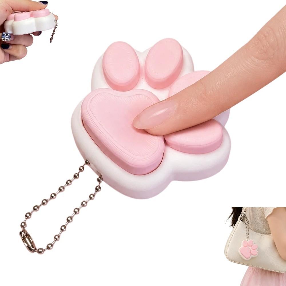 Relief Stress Cat Paw Press Toy Cat's Paw Shape Bag Charm Funny Pinch Toy  Gift Giving