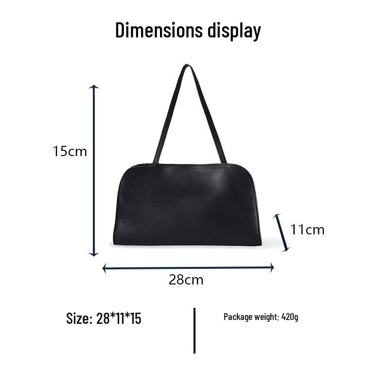 The Row Genuine Leather Saddle Bag - Peggy Light Luxury, Versatile Fashion Shoulder & Underarm Bag