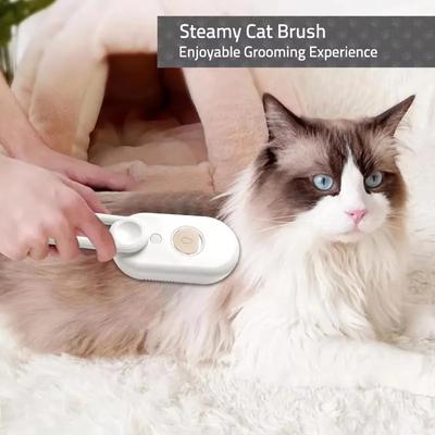 3 In1 Dog Cat Steamy Brush Spray Massage Pet Grooming Comb Hair Removal Cat Comb Cat Hair Brush Pets Dogs Accessories