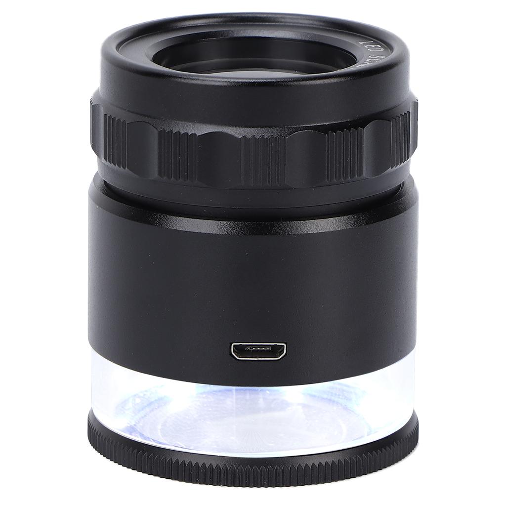 10X Loupe Measuring Magnifier 6LED Illuminated Jewelry Magnifying Glass USB Charging Magnifier