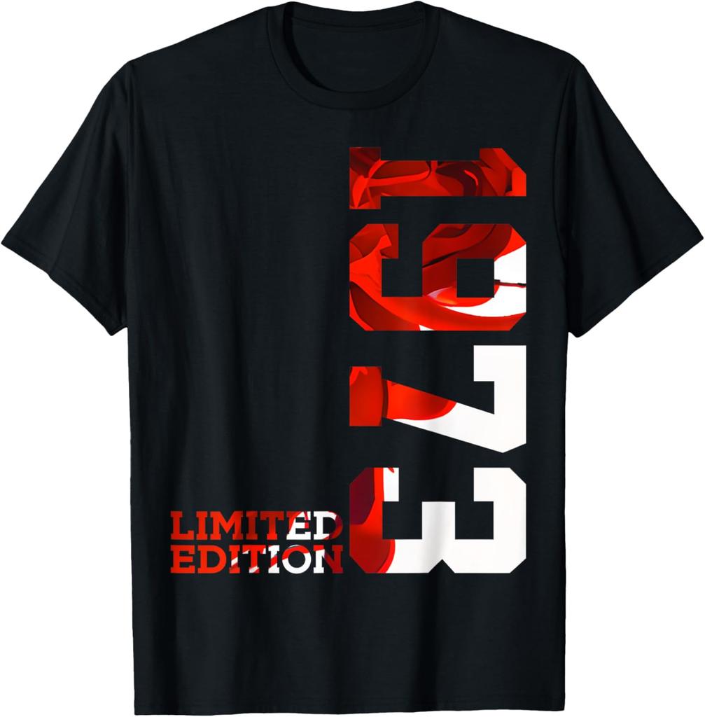 52 YEARS 52ND BIRTHDAY LIMITED EDITION 1973 T-Shirt Women Men Clothing Tops Streetwear Graphic T Shirts Harajuku