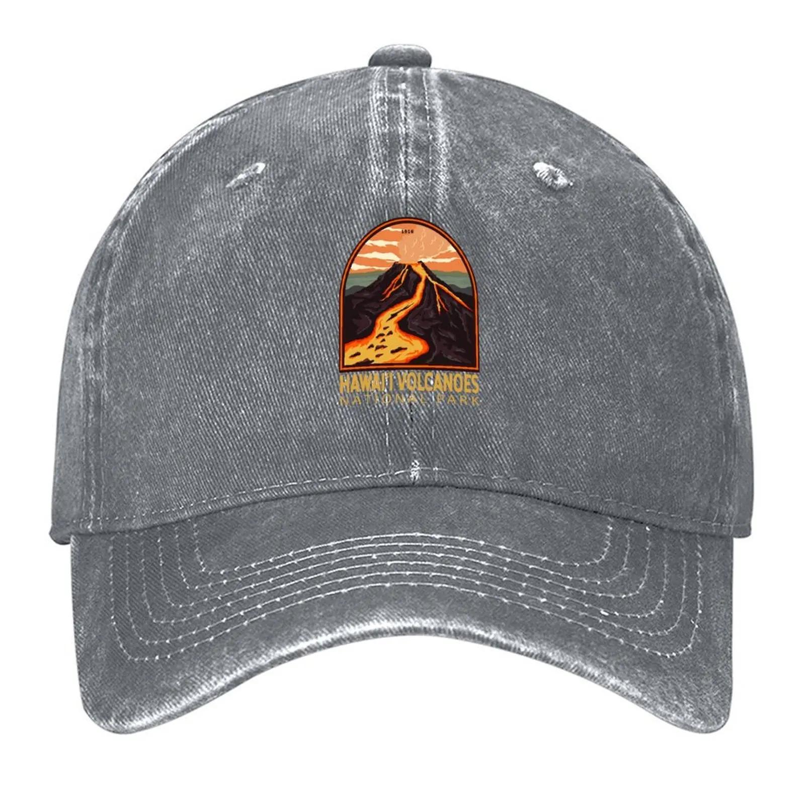 

Hawaii Volcanoes National Park Vintage Emblem Baseball Cap Beach Bag Custom Cap funny hat Woman Hats Men s пісочний