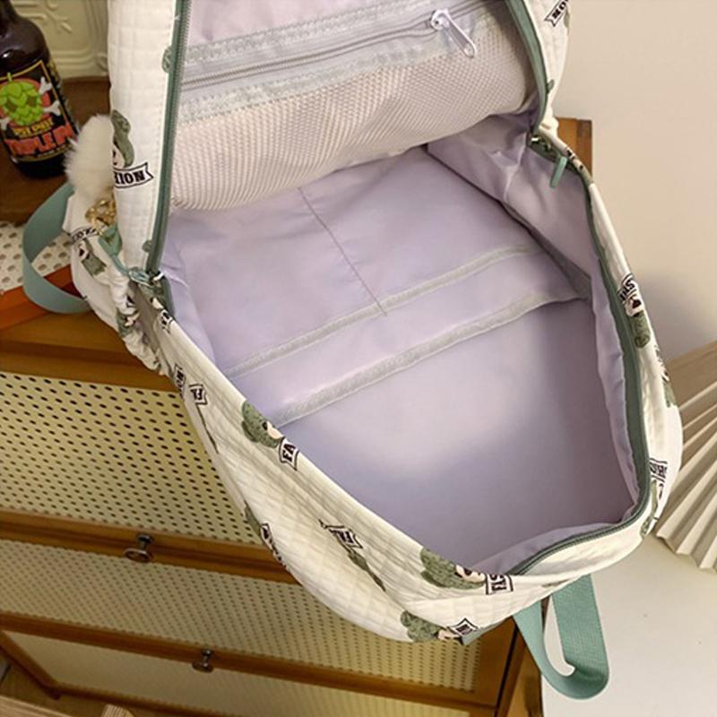 Batoh pro studenty středních škol a středních škol Velkokapacitní studentský batoh pro ženy s potiskem