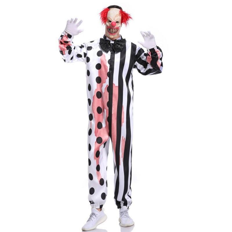Scary Clown Cosplay Outfit For Men Ideal For Halloween Festivities Shows And