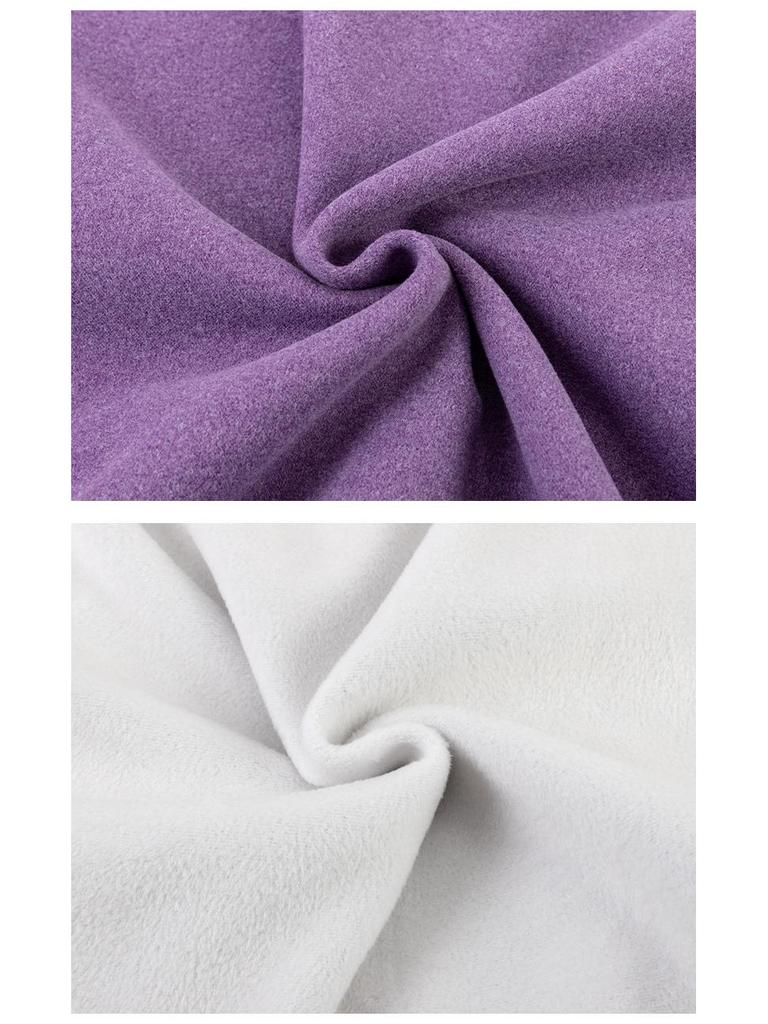 Elderly Women's Fleece-Lined Winter Underwear Set - Warm Pajamas & Cardigan