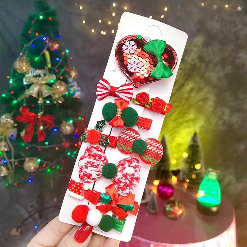 Santa Claus Hair Clips: Adult & Children's Christmas Antler Accessories