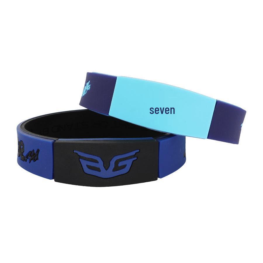 Double Layer Silicone Sports Wristband - Kobe and LeBron Edition