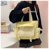 Harajuku JK Shoulder Bag Large Capacity Lolita Handbag Lovely Transparent Itabag  Shopping