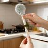 Foldable 360 Degree Comprehensive Cleaning Silicone Brush with Long Handle Design Reusable for Bottles and Cups