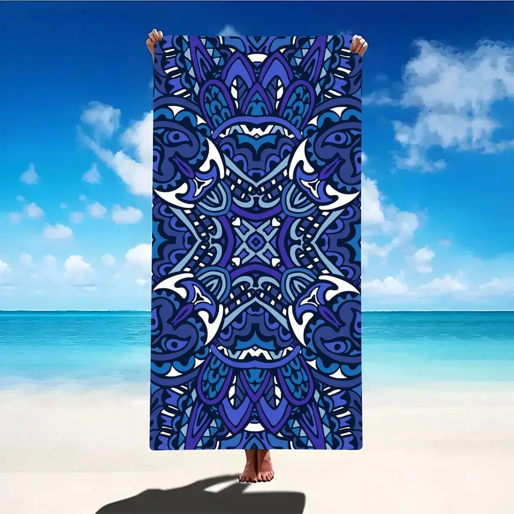 Mandala Beach Towel Large Size Outdoor Travel Camping Absorbent Beach Towels Super Soft Summer Swimming Towel Bath Towel Sea