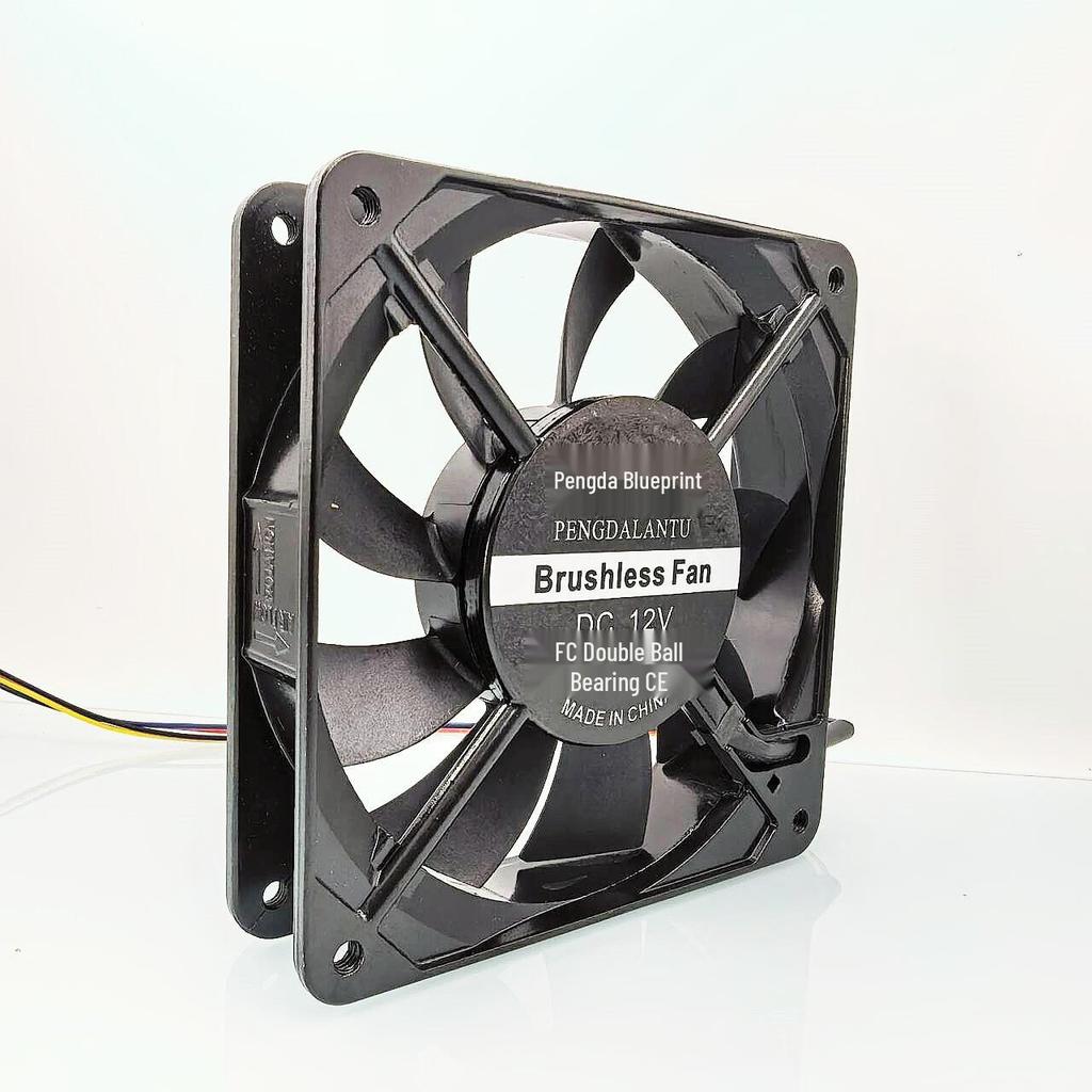 Brand New High RPM 120mm Aluminum 24V/12V Dual Ball Bearing PWM Chassis Cooling Fan