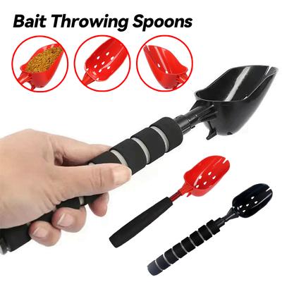 Casting Attractants Spoon Retractable Fishing Lure Scoop Lightweight Long Handle Non Slip Fishing Tackle Accessory