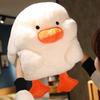Cartoon Duck Warm Hand Pillow With Flannel Blanket For Office Napping And Travel Comfort