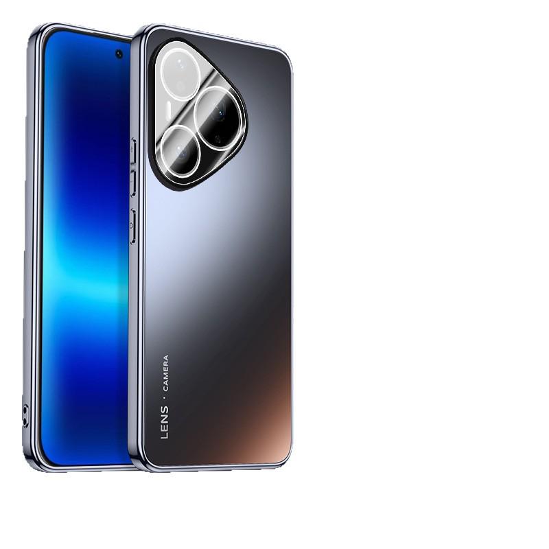 Frosted Electroplated Phone Case with Built-in Lens for Huawei Pura90 Pro/ProMax