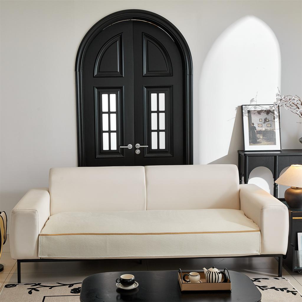 Geprägte Texturen Samt Sofabezug Einfarbig Glitzernd Sofa Überwürfe Wohnzimmer Kissenbezug Rutschfest Dekor Kinder Haustiere Schutz