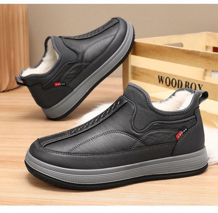 Elderly shoes men's winter cloth shoes piled thickened warm men in the elderly cotton shoes