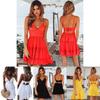 Stylish Women Summer Boho Short Mini Dress For Evening Cocktail And Beach Parties