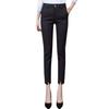 SAINT MARANT 1129 Straight Black Long Slacks with Banding and Hem Perfect for and All Seasons Women's Leg-Slimming Design, Suits, Office, Casual, (JP,