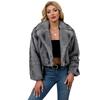 New women's clothing hot-selling autumn and winter fur collar loose-made fur imitation fur jacket short cardigan