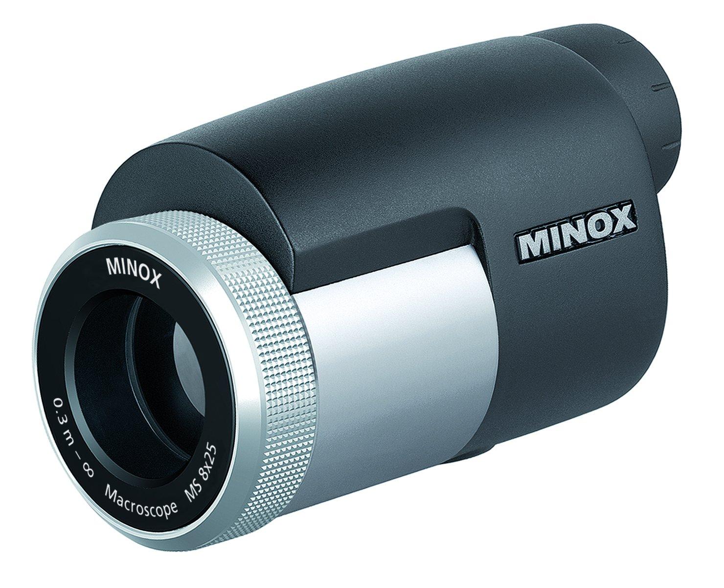 

MINOX Monocular MS 8X25 8x 25 Caliber Macroscope Silver 200445 #62206 срібний