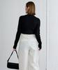 Yours Turtleneck Knit BEXT0245 Medium Black Anti-Pilling Women's