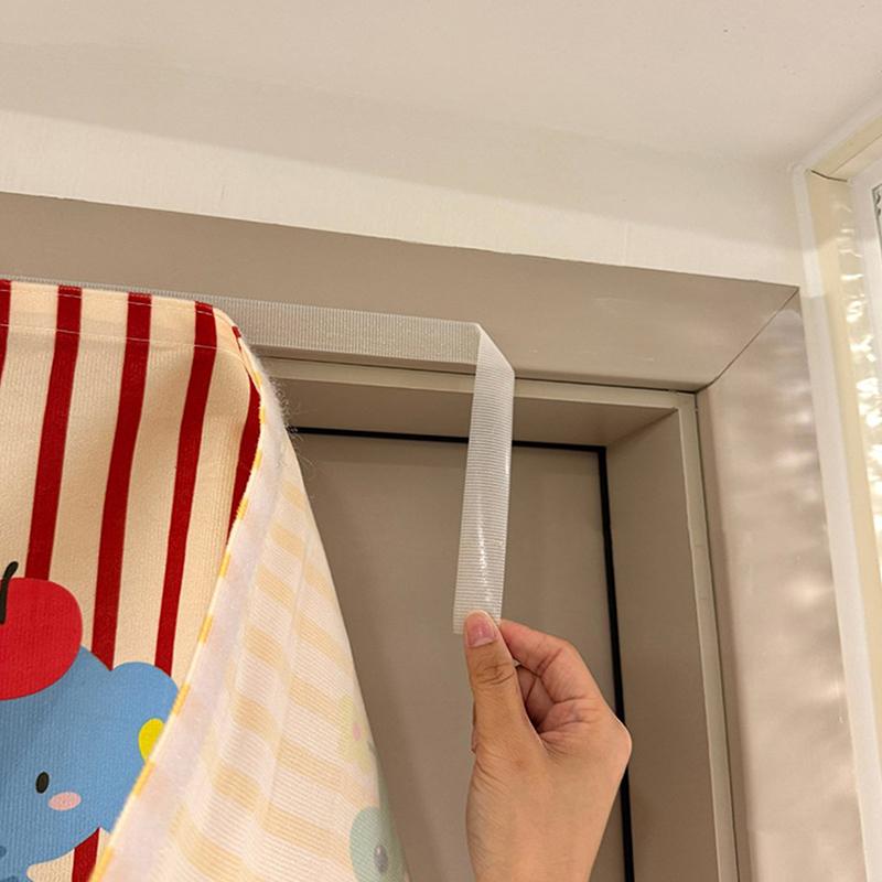 Animal Design Cartoon Door Curtain Self-Adhesive Non Perforated Home Decoration For Door , Window, Kitchen, Basement