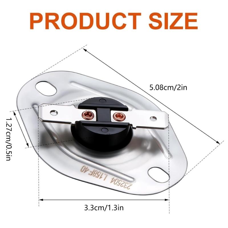 3Pcs Auto Resetting Temperature Limit Switches 232504 High Temperature Resistant Campers Limit Switches Easy Install