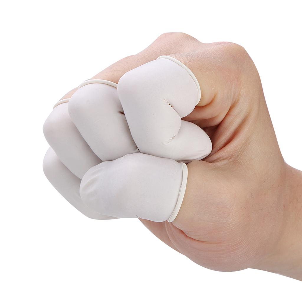 300pcs Natural Latex Finger Cots Ultra thin Safety Durable Elastic Tattoo Manicure Tool