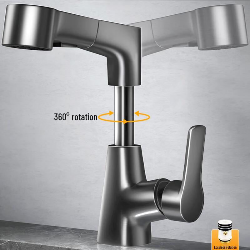 Verstellbarer Ausziehbarer Drehbarer Badezimmerwaschbeckenhahn