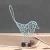 1PCS Fashionable Metal Wire Iron Bird Craft Iron Wire Bird Beautiful Decoration Gift Office Desktop