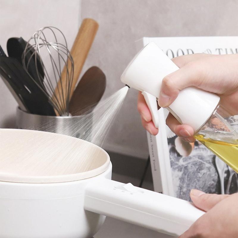 Oil Spray Bottle Kitchen Oil Nebulizer Dispenser Cooking Olive Oil Sprayer for Camping BBQ Baking Vinegar Soy Sauce Containers