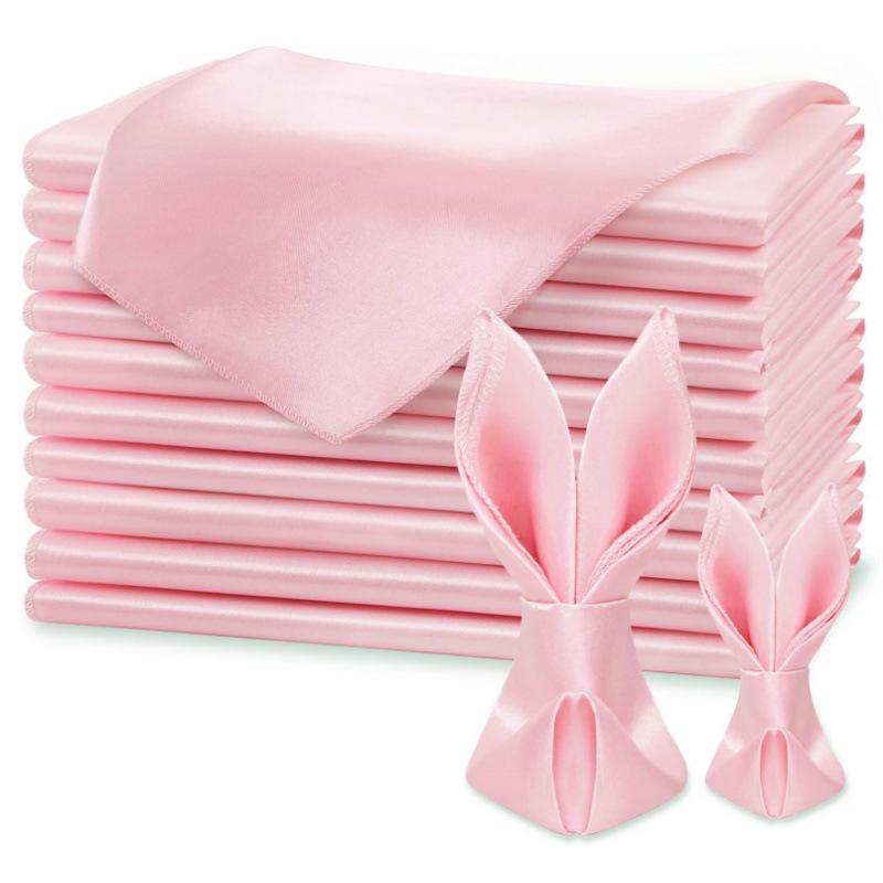 Satin Polyester Luxury Napkin for Weddings & Festive Table Decoration
