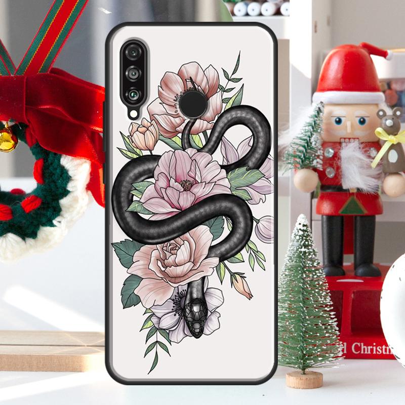 The Snake and Fern For Huawei Nova 12i 11i 8i 12s Y73 Y72 Y61 Y91 Y90 Y70 Y60 9 10 SE P60 Pro P30 P40 Lite Case