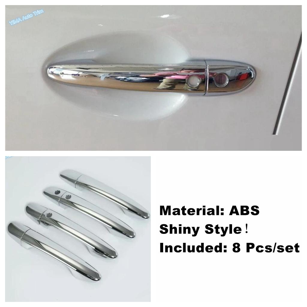 ABS Car Outside Door Pull Doorknob Handle Cap Cover Trim For Mazda 6 - 2024 Chrome / Carbon Fiber Look Exterior Accessories