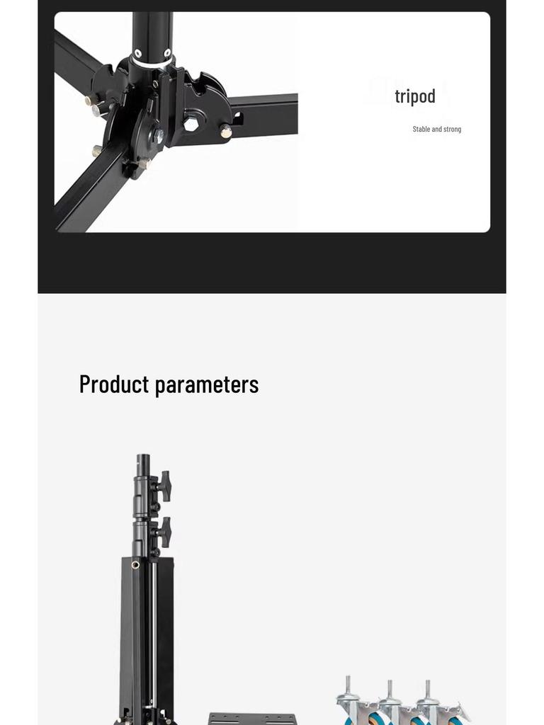 Ambitful ZhiJie Tripod Teleprompter Stand with Large Screen and Heavy Duty Floor Lamp - Models T16/T22.