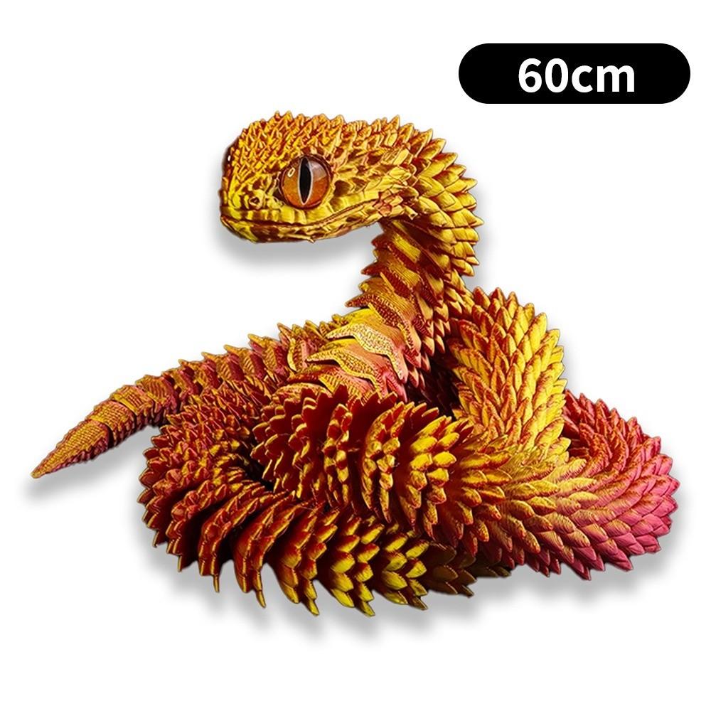 Movable Joint Snake Fidget Toy PLA Simulation Snake New Desktop Ornament Kids Play